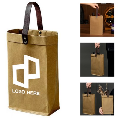Two Bottle Kraft Paper Bag