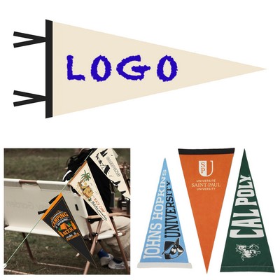 Custom Full Color Single Sided Felt Pennant