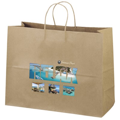 Eco Vogue - Kraft-Brown Shopper - ColorVista (16" x 6" x 12")