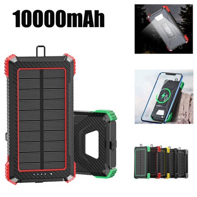 The Ranger 10000 MAH Solar Power Bank and Contact Charger
