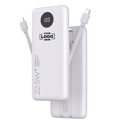 Fast Charging Powerbank Battery Pack with Built in USB-C