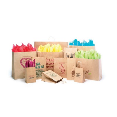 Natural Kraft Paper Shopping Bag (13.75"x9.5"x15.75