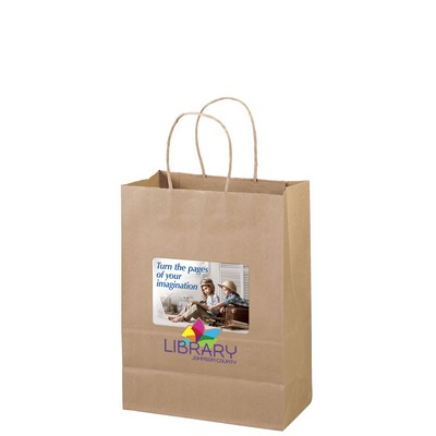 Eco Jenny - Kraft-Brown Shopper - ColorVista (10" x 5" x 13")